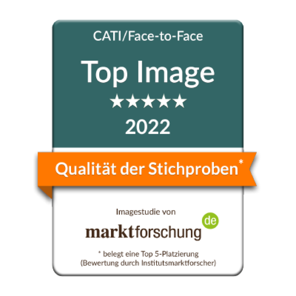 Top Image Top Dienstleister 2022 Foerster & Thelen Qualität der Stichproben
